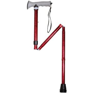 DRIVE DEVILBISS HEALTHCARE Drive Devilbiss Medical Walking Stick with Gel Grip RED Crackle DRIVE DEVILBISS HEALTHCARE Drive Devilbiss Medical Walking Stick with Gel Grip RED Crackle