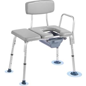 VEVOR Bedside Commode Chair, 500 lbs Weight Capacity, 4-in-1 Portable Toilet and Raised Toilet Seat with Padded Seat and Backrest, Detachable 5L Bucket, Adjustable Height Adult Potty Chair for Seniors VEVOR Bedside Commode Chair, 500 lbs Weight Capacity, 4-in-1 Portable Toilet and Raised Toilet Seat with Padded Seat and Backrest, Detachable 5L Bucket, Adjustable Height Adult Potty Chair for Seniors