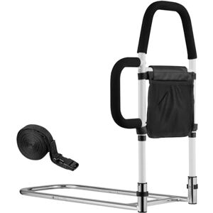 VEVOR Bed Rail for Elderly, Bedside Assist Rails with Side Handle and PU Handrail, Adjustable Height Carbon Steel Pipe Bedside Cane, Bed Bars for Seniors & Patients, Fits King, Queen, Full, Twin VEVOR Bed Rail for Elderly, Bedside Assist Rails with Side Handle and PU Handrail, Adjustable Height Carbon Steel Pipe Bedside Cane, Bed Bars for Seniors & Patients, Fits King, Queen, Full, Twin