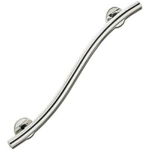 Homecraft Grab Rails with Polished Stainless Steel, Safety Support Grab Bar for Bathroom and Around the Home, Mobility Aid for Elderly, Disabled, and Handicapped, Curved, 450 mm Homecraft Grab Rails with Polished Stainless Steel, Safety Support Grab Bar for Bathroom and Around the Home, Mobility Aid for Elderly, Disabled, and Handicapped, Curved, 450 mm