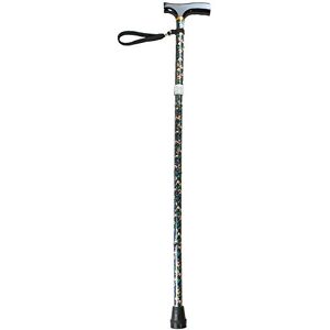 NRS Healthcare Folding Walking Stick, Wild Flower NRS Healthcare Folding Walking Stick, Wild Flower