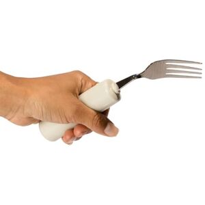 Sammons Preston HOMECRAFT Queens Cutlery, Left Handed Fork, Angled, Built-Up Handle, Daily Eating Aid, Limited Wrist Movement, Weak Grip, Elderly, Disabled, One-Handed, Adaptive Stainless Steel Utensils Sammons Preston HOMECRAFT Queens Cutlery, Left Handed Fork, Angled, Built-Up Handle, Daily Eating Aid, Limited Wrist Movement, Weak Grip, Elderly, Disabled, One-Handed, Adaptive Stainless Steel Utensils