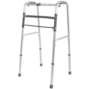 Aidapt Adjustable Height Folding Aluminium Lightweight Walking Frame with Fast Fold Mechanism and Anti Slip Ferrule Feet to Aid Stability and Confidence When Walking Aid Aidapt Adjustable Height Folding Aluminium Lightweight Walking Frame with Fast Fold Mechanism and Anti Slip Ferrule Feet to Aid Stability and Confidence When Walking Aid