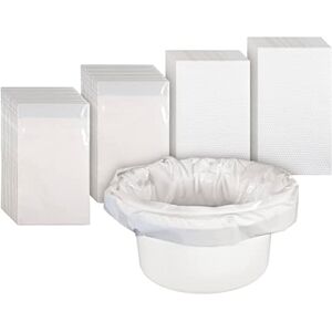 Aidapt Commode Liners with Absorbent Pads,Box of 50 Flat Packed.1000ml Absorbency,Fits Standard Commode Buckets,Biodegradable,Tie Handles,Sanitary,Leak Free,Odour Free,Convenient Aidapt Commode Liners with Absorbent Pads,Box of 50 Flat Packed.1000ml Absorbency,Fits Standard Commode Buckets,Biodegradable,Tie Handles,Sanitary,Leak Free,Odour Free,Convenient