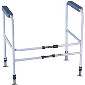 Aidapt Fixed Position Support Toilet Safety Frame with Adjustment for Height and Width Pre Assembled Aid Aidapt Fixed Position Support Toilet Safety Frame with Adjustment for Height and Width Pre Assembled Aid