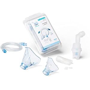 Omron Complete Accessory Replacement for Adults & Kids Aerosol Nebuliser Accessory Set for Nami Cat Masks, Mouthpiece, Nose Piece, Air Tube, Air Filters Omron Complete Accessory Replacement for Adults & Kids Aerosol Nebuliser Accessory Set for Nami Cat Masks, Mouthpiece, Nose Piece, Air Tube, Air Filters