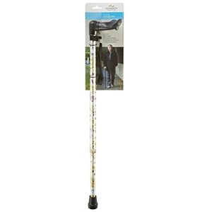 Homecraft Days Comfy Grip Sticks, Ergonomic Anodised Aluminium Walking Sticks for Enhanced Comfort and Support, Lightweight, Comfortable, Non-Folding, 738-955MM Left Hand, Woodland Flowers Homecraft Days Comfy Grip Sticks, Ergonomic Anodised Aluminium Walking Sticks for Enhanced Comfort and Support, Lightweight, Comfortable, Non-Folding, 738-955MM Left Hand, Woodland Flowers