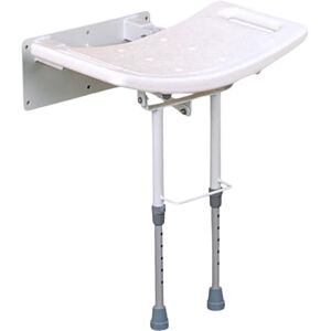 Homecraft Wall-Mounted Steel Shower Chair, Folding Shower Seat with Rubber Feet, Bath Stool for Bathing, Elderly, Disabled, and Limited Mobility, Shower Chair with Handles, 352 lbs Weight Capacity Homecraft Wall-Mounted Steel Shower Chair, Folding Shower Seat with Rubber Feet, Bath Stool for Bathing, Elderly, Disabled, and Limited Mobility, Shower Chair with Handles, 352 lbs Weight Capacity