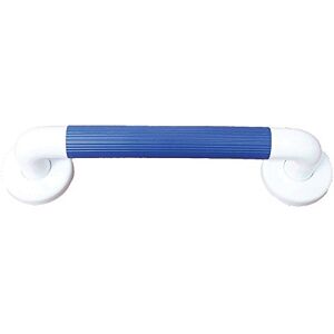 Aidapt Blue Safety 300mm (12") Ribbed UPVC Plastic Grab Bar with Support Rail Aid Aidapt Blue Safety 300mm (12") Ribbed UPVC Plastic Grab Bar with Support Rail Aid