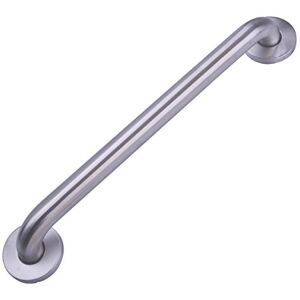 Amazon Basics Bathroom Handrail Grab Bar, 0.46 m Length, 0.03 m Diameter, Stainless Steel Amazon Basics Bathroom Handrail Grab Bar, 0.46 m Length, 0.03 m Diameter, Stainless Steel