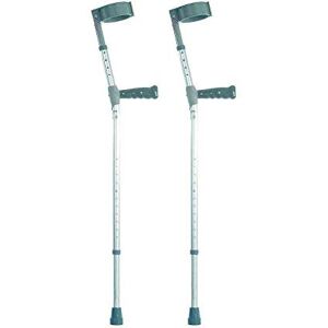 NRS Healthcare Double Adjustable Crutches with PVC Handle Extra Long Pair NRS Healthcare Double Adjustable Crutches with PVC Handle Extra Long Pair