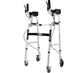 BHANAY Walker with Handbrake,Folding Rollator Walker with 4 Wheels for Seniors,Mobility Aid for Handicap Assisted Walking,Adults Rolling Bariatric/Rehabilitation Training Equipment (Color : Walker) BHANAY Walker with Handbrake,Folding Rollator Walker with 4 Wheels for Seniors,Mobility Aid for Handicap Assisted Walking,Adults Rolling Bariatric/Rehabilitation Training Equipment (Color : Walker)