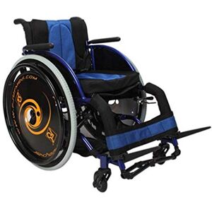 Suuim Wheelchair Leisure Sports Manual with Anti-overturning Setting Quick Disassembly Foldable Portable Disabled/Elderly Self-propelled (Color : Blue, Size : 36CM) (Blue 36CM) Suuim Wheelchair Leisure Sports Manual with Anti-overturning Setting Quick Disassembly Foldable Portable Disabled/Elderly Self-propelled (Color : Blue, Size : 36CM) (Blue 36CM)