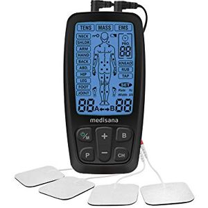 Medisana TT 205 TENS EMS Machine, 3-in-1 Pain Relief and Muscle Stimulator, 60 Programs, Rechargeable Electrotherapy Device, Large Display Medisana TT 205 TENS EMS Machine, 3-in-1 Pain Relief and Muscle Stimulator, 60 Programs, Rechargeable Electrotherapy Device, Large Display