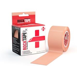 RockTape Rx Unisex Kinesiology Tape (5cm x 5m Roll) Elastic Therapeutic Tape for Rehab & Posture Training Gentle Adhesive for Sensitive Skin Physio Sports Tape for Athletes Beige RockTape Rx Unisex Kinesiology Tape (5cm x 5m Roll) Elastic Therapeutic Tape for Rehab & Posture Training Gentle Adhesive for Sensitive Skin Physio Sports Tape for Athletes Beige