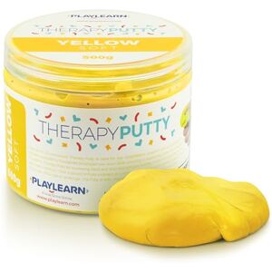 Playlearn Large Tub Therapy Putty Soft Resistance Squeezable Non-Toxic, Hand Exercise, Colour Coded Yellow for Adults & Children 500g (17oz) Playlearn Large Tub Therapy Putty Soft Resistance Squeezable Non-Toxic, Hand Exercise, Colour Coded Yellow for Adults & Children 500g (17oz)