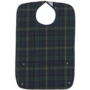 NRS Healthcare Heavy Duty Adult Bib with crumb catcher, Medium, Tartan NRS Healthcare Heavy Duty Adult Bib with crumb catcher, Medium, Tartan