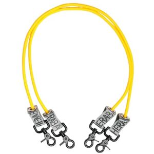 Theraband 60cm Professional Latex Resistance Tubing with Connectors for Exercise, Physical Therapy, Lower Pilates, At-Home Workouts, and Rehab, Yellow, Set of 2 Theraband 60cm Professional Latex Resistance Tubing with Connectors for Exercise, Physical Therapy, Lower Pilates, At-Home Workouts, and Rehab, Yellow, Set of 2