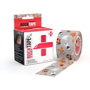 RockTape Rx Unisex Kinesiology Tape (5cm x 5m Roll) Elastic Therapeutic Tape for Rehab & Posture Training Gentle Adhesive for Sensitive Skin Physio Sports Tape for Athletes Animal RockTape Rx Unisex Kinesiology Tape (5cm x 5m Roll) Elastic Therapeutic Tape for Rehab & Posture Training Gentle Adhesive for Sensitive Skin Physio Sports Tape for Athletes Animal