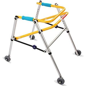 BHANAY Walking Frames Children's Walker Rollator Lightweight Assist 4-Legged Sticks Folding Carts 4 Wheels Height Adjustable Yearn for BHANAY Walking Frames Children's Walker Rollator Lightweight Assist 4-Legged Sticks Folding Carts 4 Wheels Height Adjustable Yearn for