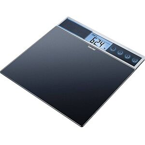 Beurer GS39 Talking Bathroom Scale Glass bathroom scale XXL standing platform Reads your weight aloud in your choice of language 150kg loading capacity Holds your last 4 readings Beurer GS39 Talking Bathroom Scale Glass bathroom scale XXL standing platform Reads your weight aloud in your choice of language 150kg loading capacity Holds your last 4 readings