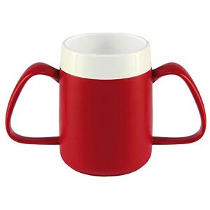 NRS Healthcare Red/White Thermo Safe 2 Handled Mug (Pack of 1) NRS Healthcare Red/White Thermo Safe 2 Handled Mug (Pack of 1)