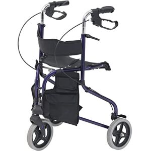DRIVE DEVILBISS HEALTHCARE Drive Devilbiss Tri-Walker Walking Aid with Seat and backrest, Blue, Maximum height 99 Centimetres DRIVE DEVILBISS HEALTHCARE Drive Devilbiss Tri-Walker Walking Aid with Seat and backrest, Blue, Maximum height 99 Centimetres
