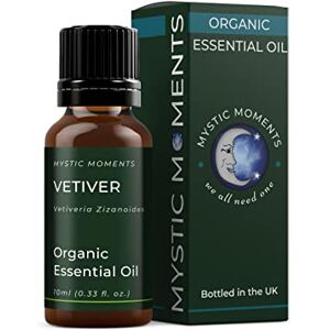 Mystic Moments Organic Vetiver Essential Oil 10ml Pure & Natural Oil for Diffusers, Aromatherapy & Massage Blends Vegan GMO Free Mystic Moments Organic Vetiver Essential Oil 10ml Pure & Natural Oil for Diffusers, Aromatherapy & Massage Blends Vegan GMO Free