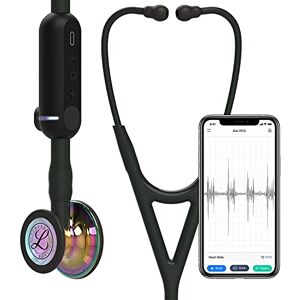 3M CORE Digital Stethoscope, High Polish Rainbow Chestpiece, Black Tube, Stem and Headset, 69 cm, 8572 3M CORE Digital Stethoscope, High Polish Rainbow Chestpiece, Black Tube, Stem and Headset, 69 cm, 8572