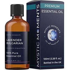 Mystic Moments Lavender Bulgarian Essential Oil 100ml Pure & Natural Oil for Diffusers, Aromatherapy & Massage Blends Vegan GMO Free Mystic Moments Lavender Bulgarian Essential Oil 100ml Pure & Natural Oil for Diffusers, Aromatherapy & Massage Blends Vegan GMO Free