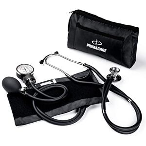 Primacare DS-9181-BK Professional Aneroid Sphygmomanometer and Sprague Rappaport Stethoscope, Manual Blood Pressure Kit with Cuff and Carrying Case, Black Primacare DS-9181-BK Professional Aneroid Sphygmomanometer and Sprague Rappaport Stethoscope, Manual Blood Pressure Kit with Cuff and Carrying Case, Black