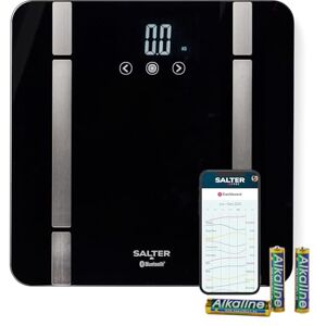 Salter Smart Bathroom Scale – Digital Body Weight Scale, Personal Scale, Measures Body Weight, Fat, Water, Muscle Mass, Bone Mass, BMI and BMR, 8 User, Bluetooth/App Connectivity Salter Smart Bathroom Scale – Digital Body Weight Scale, Personal Scale, Measures Body Weight, Fat, Water, Muscle Mass, Bone Mass, BMI and BMR, 8 User, Bluetooth/App Connectivity