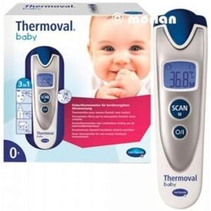 VEROVAL Baby: 3-in-1 Infrared Thermometer, Especially Suitable for Babies, Body Temperature Measurement, Food Temperature, Bottles and Ambient Temperature VEROVAL Baby: 3-in-1 Infrared Thermometer, Especially Suitable for Babies, Body Temperature Measurement, Food Temperature, Bottles and Ambient Temperature