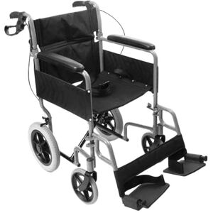 NRS Healthcare N43528 Transit-Lite Wheelchair, Attendant Controlled Grey NRS Healthcare N43528 Transit-Lite Wheelchair, Attendant Controlled Grey