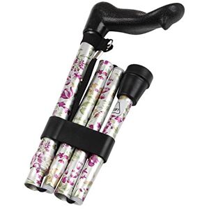 Homecraft Comfy Grip Sticks, Woodland Flower, Folding, Walking Stick for Support and Stability, Contoured Handle, Handicapped and Disabled, 77.5 cm 87.5 cm, Disability Aids, Left- Hand Homecraft Comfy Grip Sticks, Woodland Flower, Folding, Walking Stick for Support and Stability, Contoured Handle, Handicapped and Disabled, 77.5 cm 87.5 cm, Disability Aids, Left- Hand