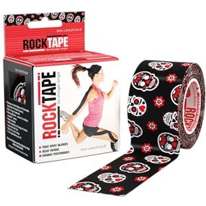 RockTape Unisex Kinesiology Tape 2" Muertape, Skull Muertape, Uncut Roll 5cm Wide EU RockTape Unisex Kinesiology Tape 2" Muertape, Skull Muertape, Uncut Roll 5cm Wide EU