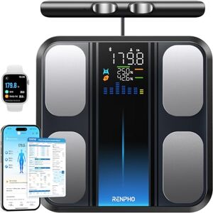 RENPHO Scales for Body Weight, Smart Bathroom Scales 8 Electrode with BMI, Body Fat, Muscle Mass, Fitness Tracking, High Accuracy Body Composition Monitor (ST/ST:LB/LB/KG) RENPHO Scales for Body Weight, Smart Bathroom Scales 8 Electrode with BMI, Body Fat, Muscle Mass, Fitness Tracking, High Accuracy Body Composition Monitor (ST/ST:LB/LB/KG)