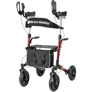 Bio-Lec Health Systems MobiWalk® UPRIGHT Rollator Walker 4 Wheeled Folding Mobility Walker Walking Frame for Elderly Mobility Aids for Walking Walking Aids with Wheels Improves Posture Bio-Lec Mobility (Red) Bio-Lec Health Systems MobiWalk® UPRIGHT Rollator Walker 4 Wheeled Folding Mobility Walker Walking Frame for Elderly Mobility Aids for Walking Walking Aids with Wheels Improves Posture Bio-Lec Mobility (Red)
