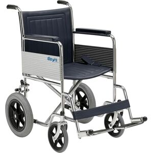 Days Heavy Duty Attendant Propelled Wheelchair – Folding Steel Frame with 51cm Wide Seat, 22st Weight Limit – Detachable Armrests, Swing-Away Footrests – Lightweight & Easy to Push for Carers Days Heavy Duty Attendant Propelled Wheelchair – Folding Steel Frame with 51cm Wide Seat, 22st Weight Limit – Detachable Armrests, Swing-Away Footrests – Lightweight & Easy to Push for Carers