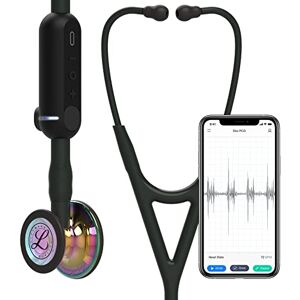 Littmann 3M CORE Digital Stethoscope, High Polish Rainbow Chestpiece, Black Tube, Stem and Headset, 69 cm, 8572 Littmann 3M CORE Digital Stethoscope, High Polish Rainbow Chestpiece, Black Tube, Stem and Headset, 69 cm, 8572