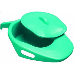 NRS Healthcare Fracture Pan with Lid Green NRS Healthcare Fracture Pan with Lid Green