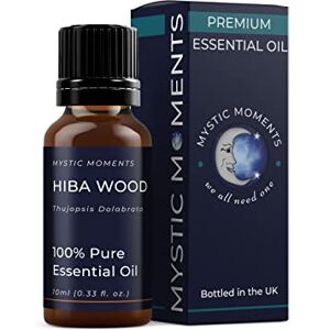 Mystic Moments Hiba Wood Essential Oil 10ml Pure & Natural Oil for Diffusers, Aromatherapy & Massage Blends Vegan GMO Free Mystic Moments Hiba Wood Essential Oil 10ml Pure & Natural Oil for Diffusers, Aromatherapy & Massage Blends Vegan GMO Free