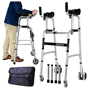 NOALED PWV Walkers for seniors Wheeled walker Upright Posture Rolling Walker with Armrest Support Pad, Foldable Medical 4 Wheel Walker Rollator, Adjustable Height Elderly Walking Aid Used for Seniors Walking NOALED PWV Walkers for seniors Wheeled walker Upright Posture Rolling Walker with Armrest Support Pad, Foldable Medical 4 Wheel Walker Rollator, Adjustable Height Elderly Walking Aid Used for Seniors Walking