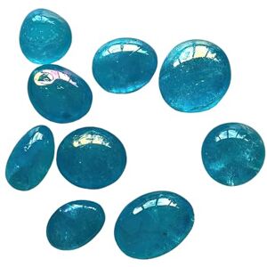 VIE Tumbled Crystals, Pack of 12, Aqua Aura Quartz VIE Tumbled Crystals, Pack of 12, Aqua Aura Quartz