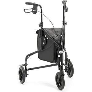 Days Lightweight Tri Wheel Walker Rollator – Aluminium Mobility Walker with Adjustable Height and Brakes – Foldable Walking Frame with Carry Bag – Mobility Aid for Elderly – Graphite Days Lightweight Tri Wheel Walker Rollator – Aluminium Mobility Walker with Adjustable Height and Brakes – Foldable Walking Frame with Carry Bag – Mobility Aid for Elderly – Graphite