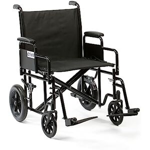 DRIVE DEVILBISS HEALTHCARE Drive Bariatric / Heavy Duty Steel Transport Chair with 22" Seat Width DRIVE DEVILBISS HEALTHCARE Drive Bariatric / Heavy Duty Steel Transport Chair with 22" Seat Width