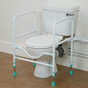 Homecraft Prima Multi-Frame, Bathroom Toilet Seat Aid for Limited Mobility, Independent Self-Toileting Rails with Safety Handles for Elderly, Handicapped, or Disabled Homecraft Prima Multi-Frame, Bathroom Toilet Seat Aid for Limited Mobility, Independent Self-Toileting Rails with Safety Handles for Elderly, Handicapped, or Disabled