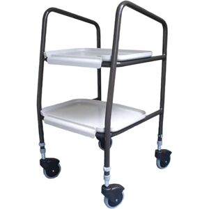 Aidapt Wingmore Sturdy Height Adjustable Trolley. Clip on/off Trays. Ideal for Transferring Meals, Dinner, Tea etc Aidapt Wingmore Sturdy Height Adjustable Trolley. Clip on/off Trays. Ideal for Transferring Meals, Dinner, Tea etc
