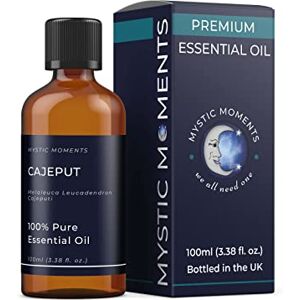 Mystic Moments Cajeput Essential Oil 100ml Pure & Natural Oil for Diffusers, Aromatherapy & Massage Blends Vegan GMO Free Mystic Moments Cajeput Essential Oil 100ml Pure & Natural Oil for Diffusers, Aromatherapy & Massage Blends Vegan GMO Free