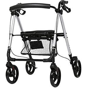 SHERAF Rollator Walker Mobility Aids Shopping Cart Walker Lightweight Walking Frame Aid Mobility Foldable with Seat and Bag 4 Wheels for Elderly Double The Comfort Lofty Ambition SHERAF Rollator Walker Mobility Aids Shopping Cart Walker Lightweight Walking Frame Aid Mobility Foldable with Seat and Bag 4 Wheels for Elderly Double The Comfort Lofty Ambition